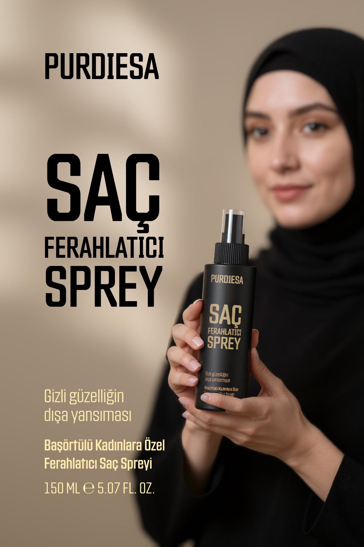 Başörtülü Kadınlar İçin Ferahlatıcı Saç Spreyi – Saç Dökülmesine Karşı Koruma & Gün Boyu Ferahlık