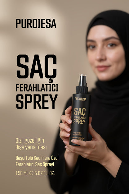 Başörtülü Kadınlar İçin Ferahlatıcı Saç Spreyi – Saç Dökülmesine Karşı Koruma & Gün Boyu Ferahlık